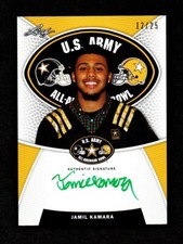 2014 Leaf Army All American Bowl Tour JAMIL KAMARA Green Ink Autograph 12/25