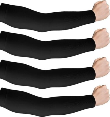 2 Pares De Mangas De Brazo Para Hombres Y Mujeres Proteccion Solar UV Brazos
