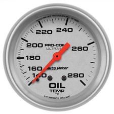 Autometer 4441 Ultra-lite Oil Temperature Gauge 2-58 In. Mechanical