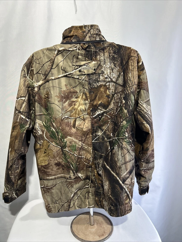 Mens Red Head Mountain Stalker Bone Dry Waterproof Camo Realtree Jacket Medium - Image 3 of 4