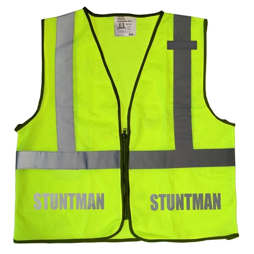 Stuntman safety vest with REFLECTIVE design , movie production, film crew, - product listing photo
