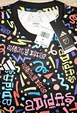 NEW ADIDAS, MENS MEDIUM, MLS HISPANIC HERITAGE PRE-MATCH SOCCER JERSEY-MSRP 70