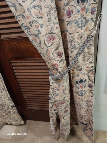 Par de cortinas vintage Ralph Lauren Provence - 84" de largo lavadas - algodón/forradas - Imagen 7 de 19