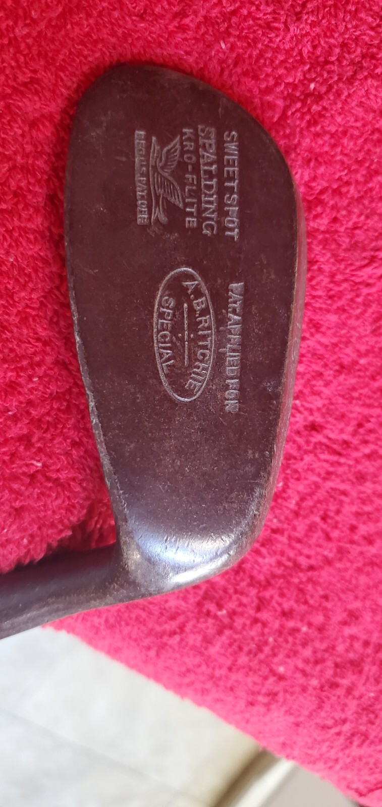 RARE VINTAGE A.B. RICHIE SPALDING SWEET SPOT HICKORY SHAFT GOLF CLUB eBay