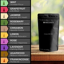 NEW 100 Inscents Brand Cones Mixed Scented Bag For Regular or Waterfall Burners