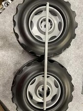 SMOBY TRACTOR DIGGER WHEELS 26cm GO KART PRJECT SPARE PART PLASTIC