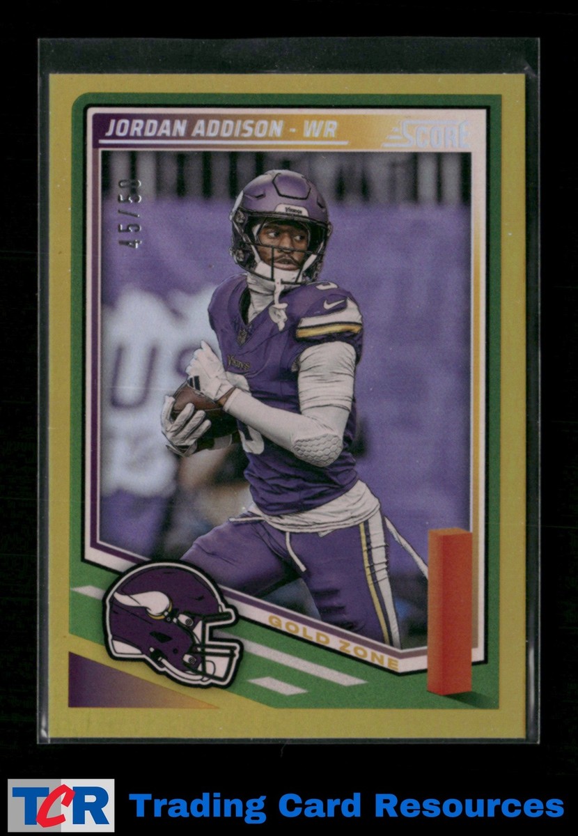 2025 Score #109 Jordan Addison Gold Zone #/50 | eBay