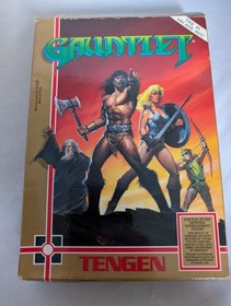 Gauntlet Nintendo NES Tengen Cartridge with Box & Manual - complete, genuine