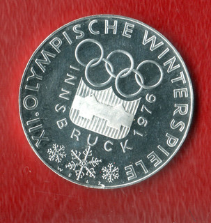 Austria AUSTRIA 100 SHILLINGS 1976 INNSBRUCK WINTER OLYMPICS SILVER SILVER