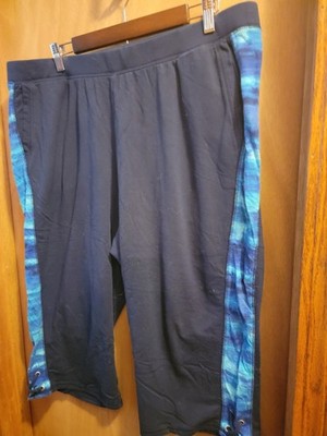 Capri Pants, Blue w/ Blue Trim, Catherines, Pl;us 22/24w 3x