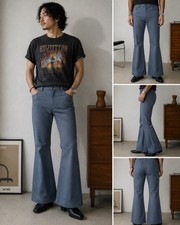 Vintage 1970s Levi  s Panatela Flare Pants Blue Polyester Bell Bottom USA