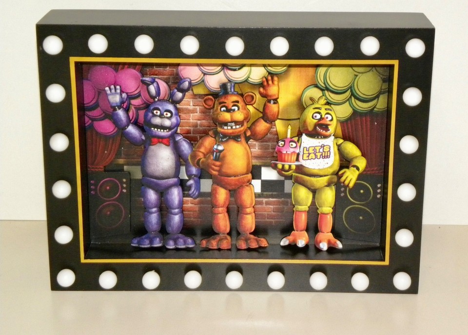 Five Nights at Freddy’s Light-Up Marquee Sign ~ Freddy Fazbear, Bonnie ...