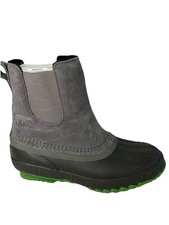 Sorel Youth Cheyanne II Chelsea waterproof duck boot Gray/Green Size 1Y