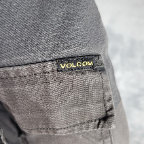 Volcom Shorts Herren Größe 34 grau Cargo Camouflage verstellbare Taille Limbo Lambo Knopf - Bild 11 von 23