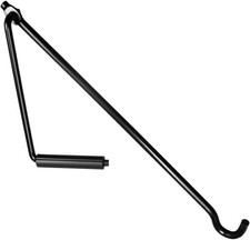 Tuxihapp Car Tire Wheel Scissor Jack Handle, Metal Hand Crank Black, Black 