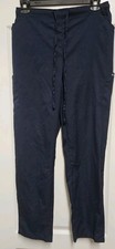 Dagacci Scrub Pants Unisex XL Large Navy Blue Straight Leg Uniform Medical