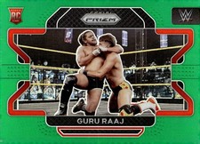 2022 Panini Prizm WWE #58 Guru Raaj Green