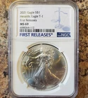 2021 American Silver Eagle T-1 Heraldic Eagle MS 69 First Releases ASE