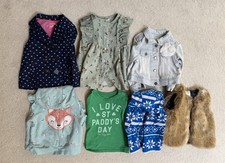 Lot Of 7 Baby Girl s Clothing Size 18M - Carter s, OshKosh, Cherokee Brands