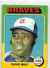 1975 #650 Dave May - Atlanta Braves **Set Break**
