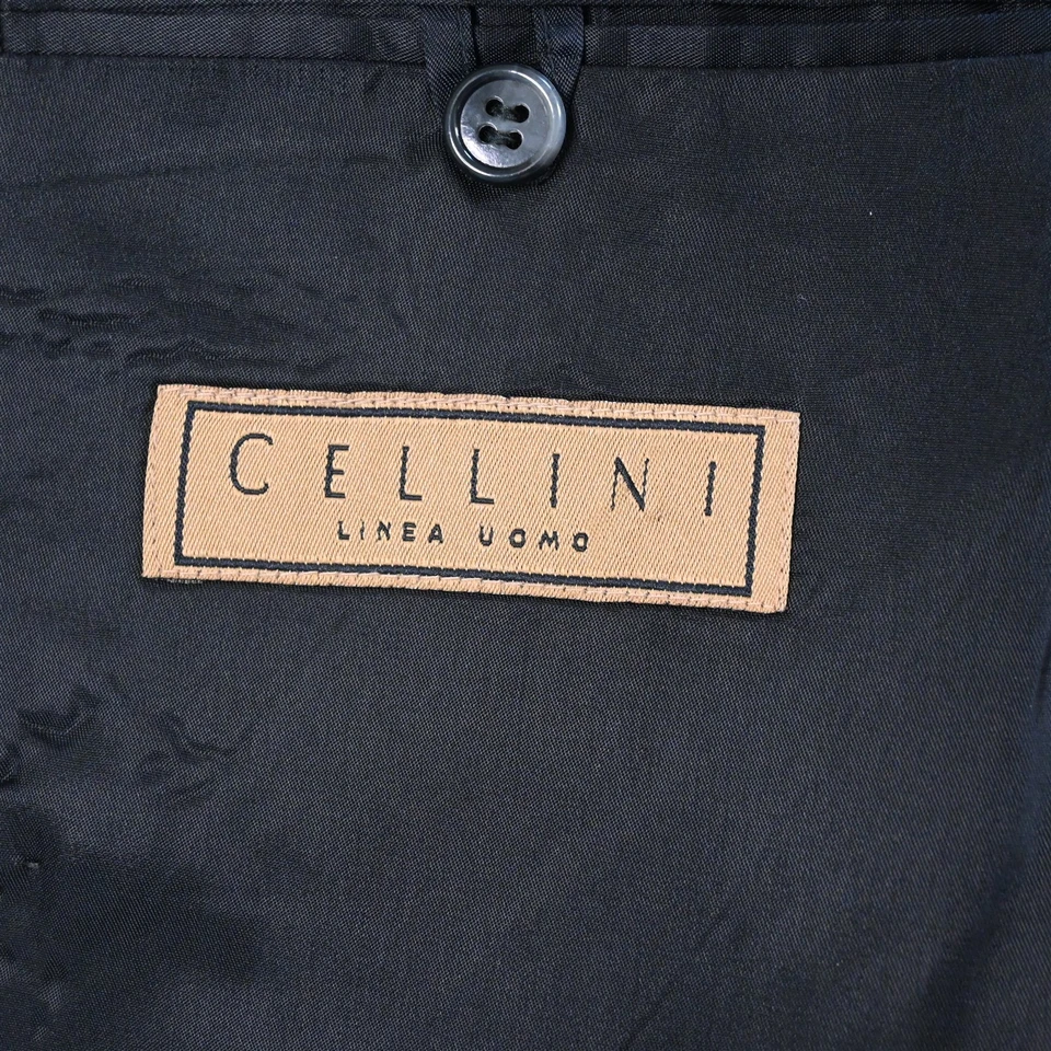 Blazer Traje Chaqueta Abrigo Deportivo De Colección Cellini 42R Gris Tweed Doble Pecho Para Hombre Foto 4 de 4