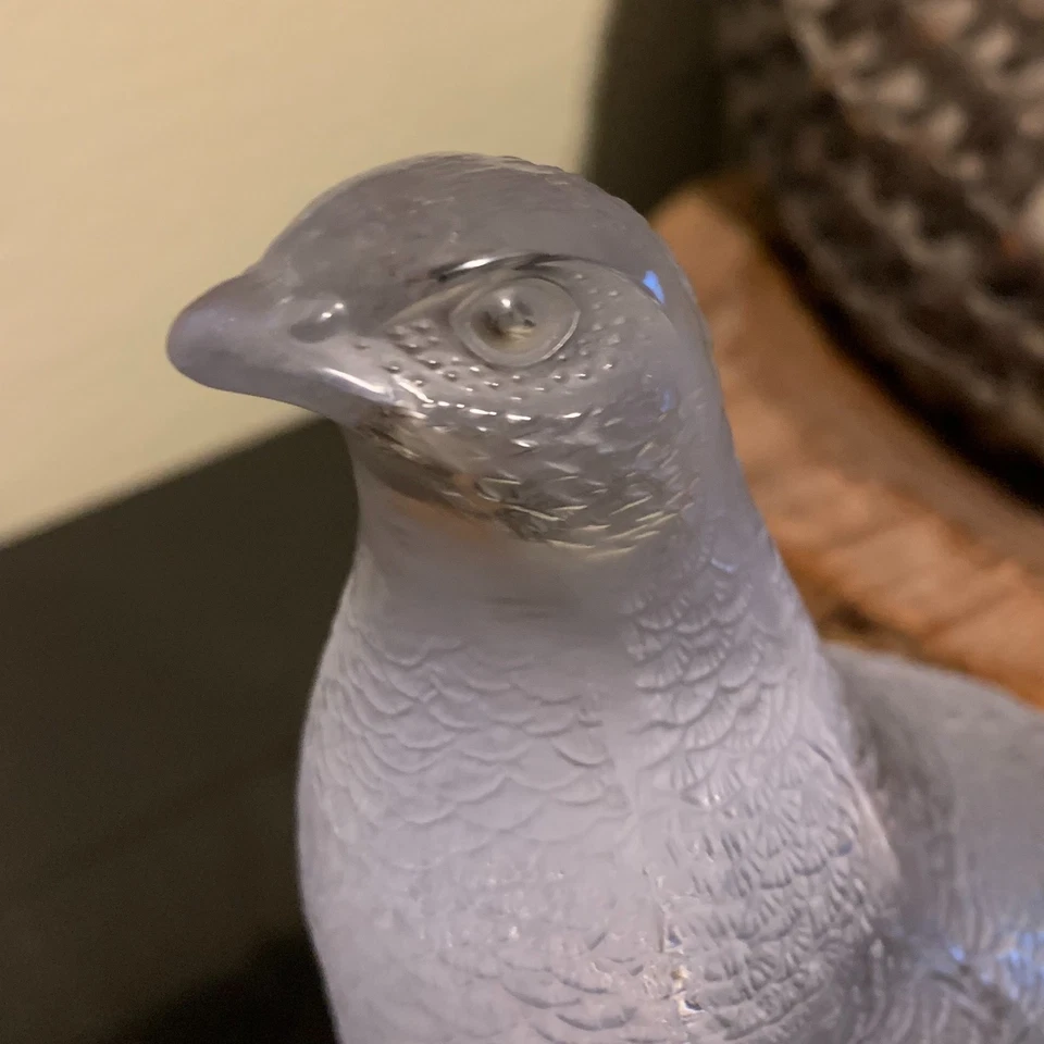 Estatuilla esmerilada perdiz de pie René Lalique Perdrix Debout 7" excelente Foto 3 de 4