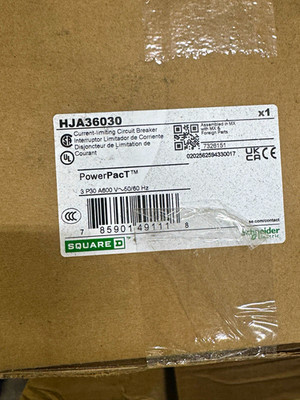 Square D PowerPact HJA36030 30A 3-Pole 600V Current-Limiting Breaker