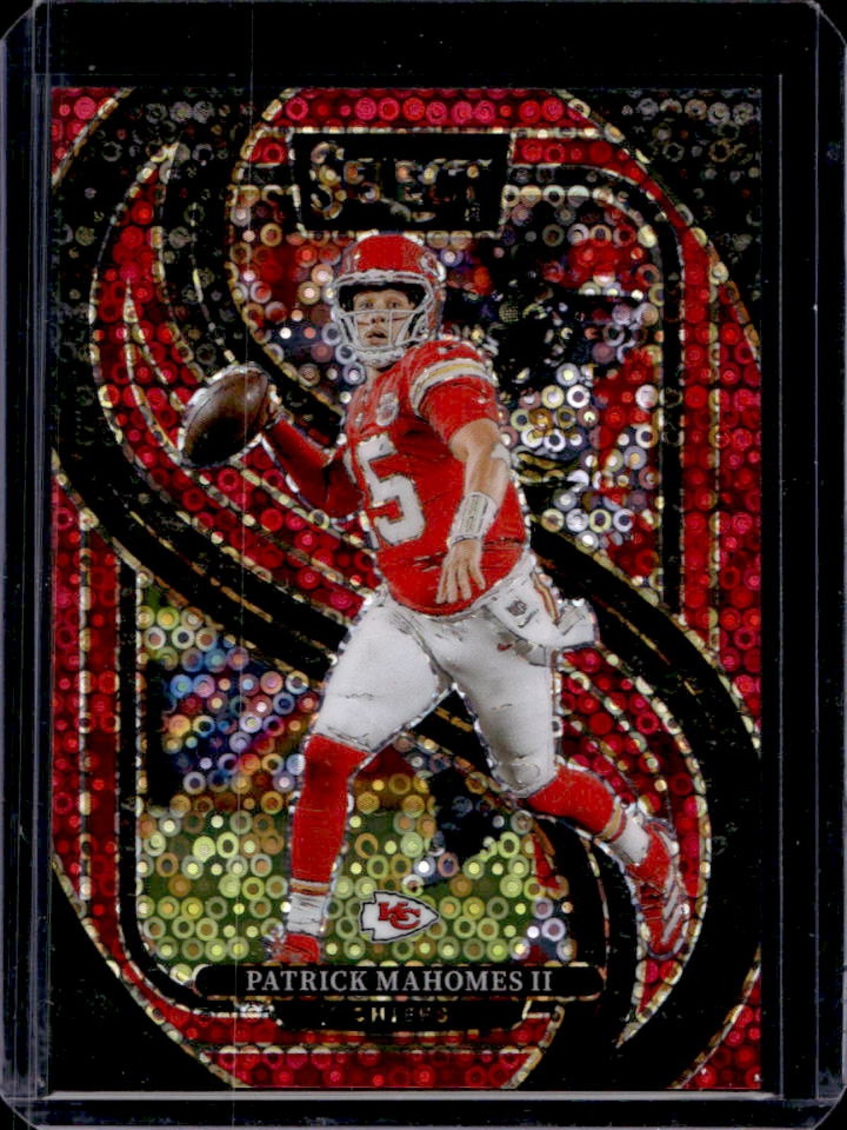 2024 Panini Select Patrick Mahomes II Premier Red Disco Prizm #/49 Chiefs
