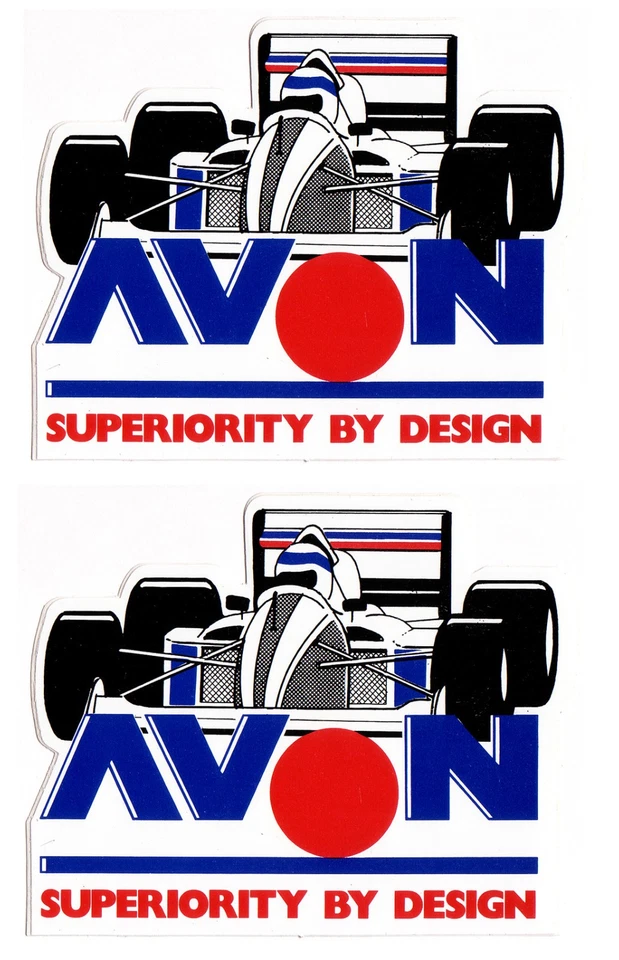 AVON AUFKLEBER - SUPERIORITY BY DESIGN - 2 AUKLEBER - Bild 1 von 1