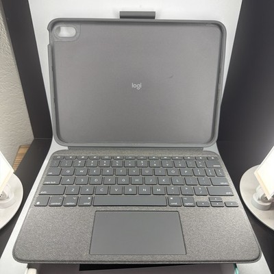 Logitech Combo Touch for iPad 10th Gen and A16 -Oxford Gray New Open Box