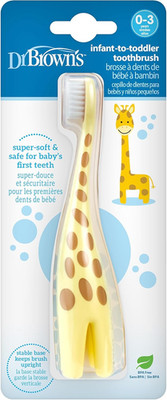 Dr Browns Baby Kleinkind Training Zahnbürste Giraffe weiche Borsten 0-3 Jahre