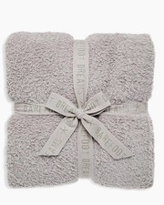 NEW 158 Barefoot Dreams CozyChic Throw Blanket Dove Gray 54  X 72  