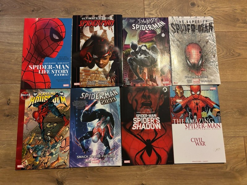Marvel Comics Spider-Man Lot Of 8 Trade Paperbacks