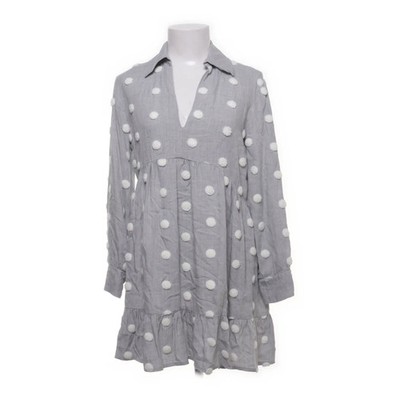 Zara, Kleid, Größe: M, Grau/Weiß, Gepunktet, Damen #lNj
