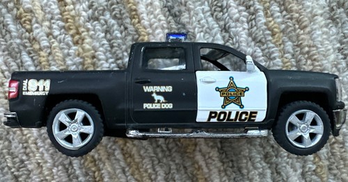 New 5" Chevy 2014 Chevrolet Silverado Police Truck Diecast Model 1:46 Kinsmart - Picture 4 of 5