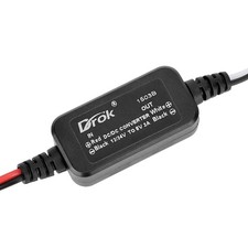 DROK 12V to 6V Step Down Converter, DC 11-32V to 6V 3A Buck Converter, 24V 12V D