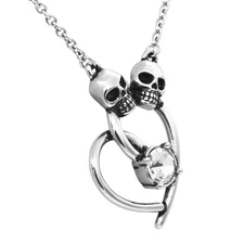 Controse Skull Heart Necklace - Lovely Bones