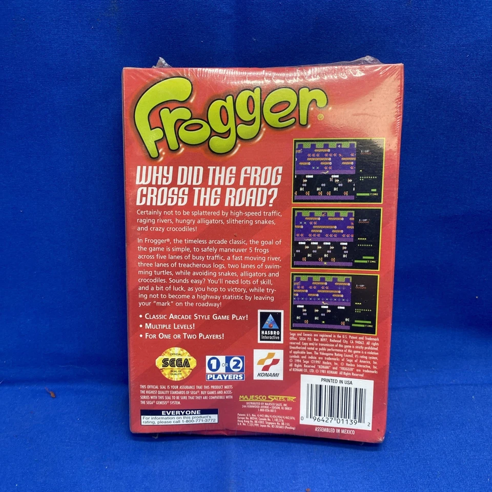 SEGA GENESIS - FROGGER Game COMPLETE New sealed - Image 2 of 4