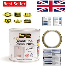Versatile Small Job Gloss White Paint 250ml for Interior & Exterior Wood Use
