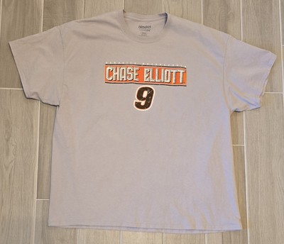 Hendrick Motorsports Chase Elliott #9 T-Shirt Size 3XL Gray Double-sided Nascar 