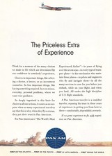 1961 Pan Am: Priceless Extra Vintage Print Ad