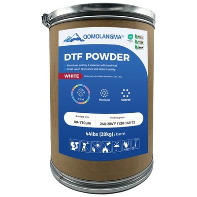 20kg Direct to Film DTF Powder, Digital Transfer Hot Melt Adhesive Powder, Fine
