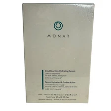 Monat Double Action Hydrating Serum 0.5 Fl oz Set Of 3 Vials NEW & SEALED Box