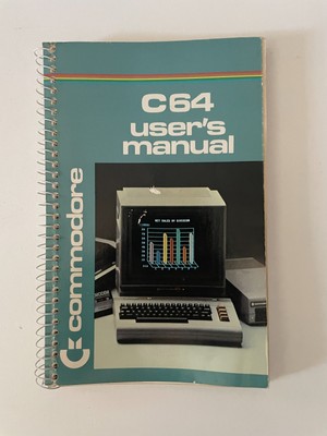 COMMODORE C64 User's Manual  / 1984 computer book vtg / htf