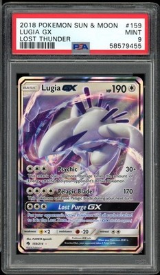 2018 Pokemon Lost Thunder #159 Lugia GX PSA 9 Mint | eBay