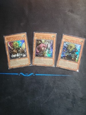 YuGiOh Great Sphinx Set Of 3 Andro, Teleia, and Theinen Ultra Rare EP1
