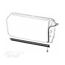 1969 1970 Mustang Cougar Bottom Of Door Seals Weatherstrip - C9zz-6520272