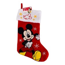Disney Mickey Mouse Appliqué Holiday Christmas Stocking