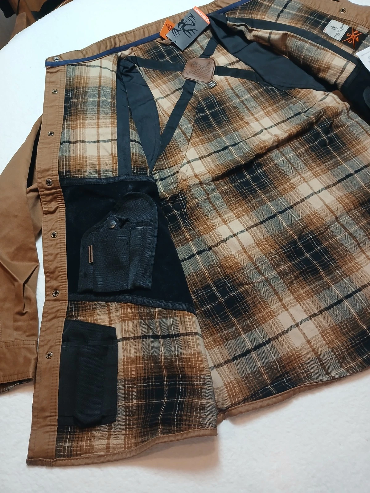 Men's Concealed Carry Journeyman Shirt Jacket Size Large Shacket NEW image 9
