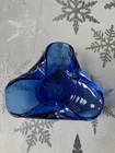 Blenko Glass #993 Ashtray Blue, excellent condition